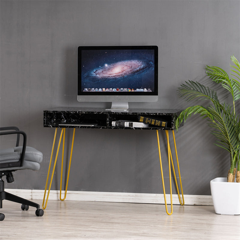 GAOMON Home Office Computer Desk with Open Compartments Study Writing Table