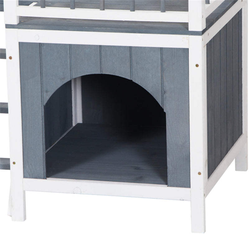 GAOMON 730*530*660cm Pet House Cat Dog Kennel With Open Door Top Fence
