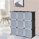 GAOMON Storage Organizer Diy 9-Cube Storage Shelving With Doors