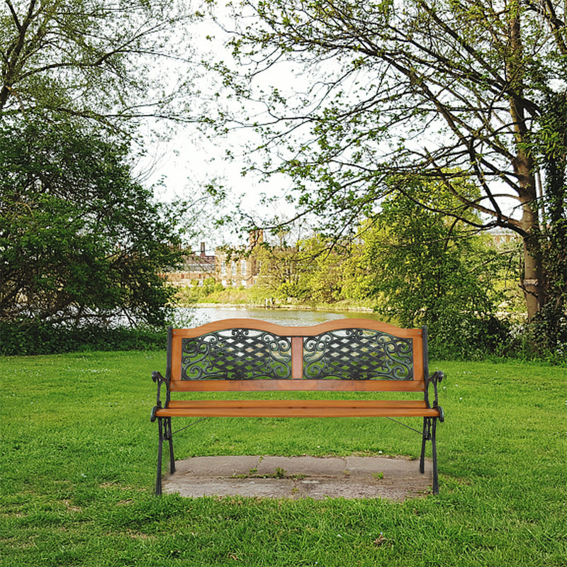 GAOMON 49 inch Garden Bench Loveseat Patio Park Chair