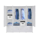 GAOMON 4 Layer 16 Cube Organizer 142*47*142cm Diy Assemble Cabinet White