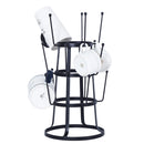 GAOMON Stylish Storage Rack Stand Kitchen Steel Holder Organizer Black