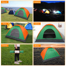 GAOMON 2 Person Tent Windproof Double Door Single Layer Camping Tent Green