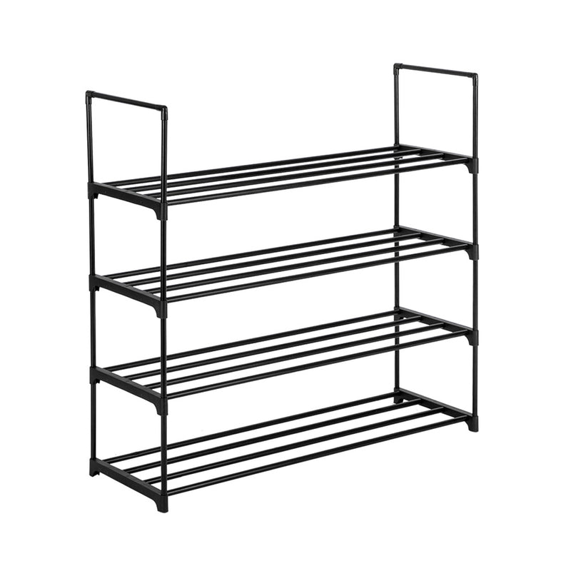 GAOMON 4 Tiers Shoe Rack Iron Pipe Shoe Shelf Simple Assembly Storage Organizer