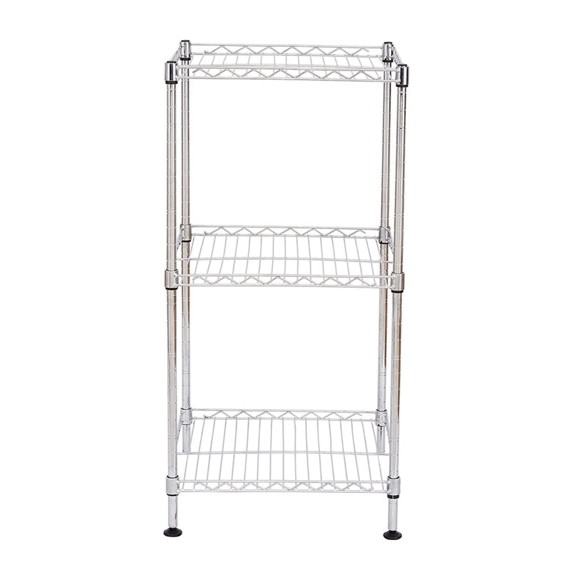 GAOMON 3-Tier Household Metal Storage Racks Adjustable Shelves Organizer