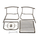 GAOMON Single Rocking Chair Lightweight Flat Tube Bronze Color Chair