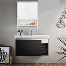 GAOMON 2-Door Bathroom Wall Cabinet Cupboard 65x48.7x14.6cm White