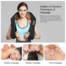 GAOMON U-shaped Shoulder Neck Massager 3-speed Rolling Kneading Massager Black
