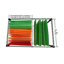 GAOMON Rolling Mobile File Cart with 4 Wheels Lightweight Space-Saving Single Tier