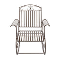 GAOMON Iron Bent Armrest Single Rocking Chair Simple Classic Lightweight Chair