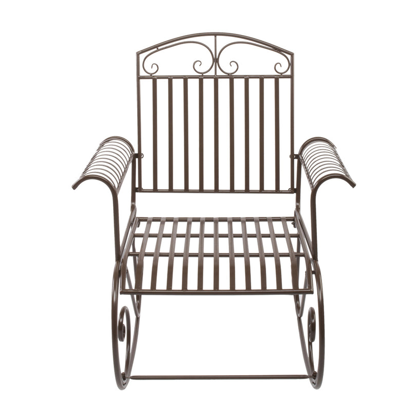 GAOMON Iron Bent Armrest Single Rocking Chair Simple Classic Lightweight Chair