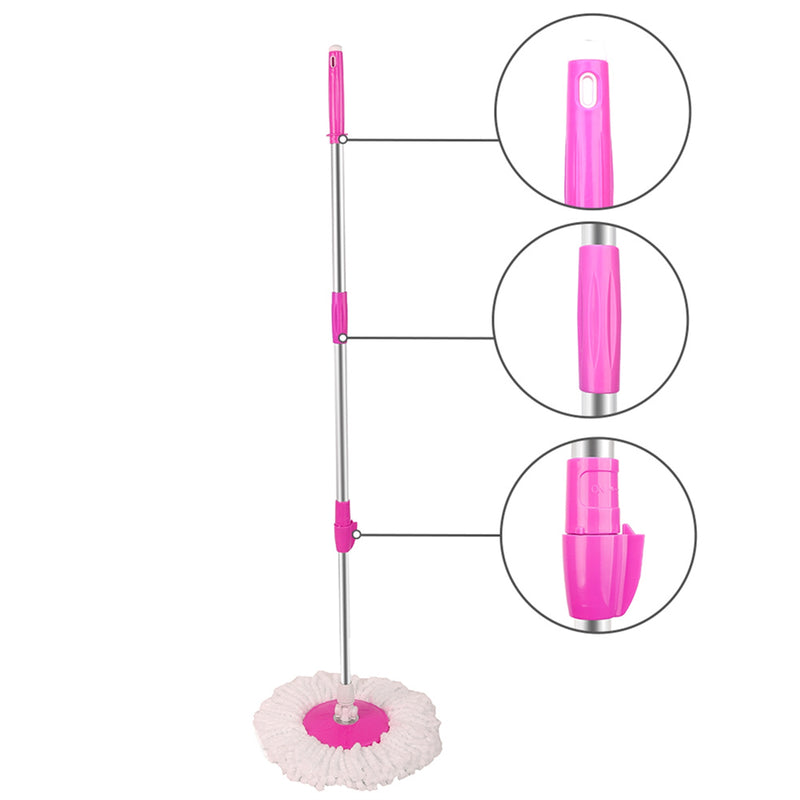 GAOMON 360 Degree Spin Mop Bucket with Wringer System Extended Mop Handle