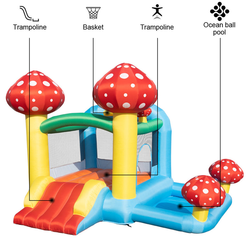 GAOMON Durable Inflatable Bouncer with Air Blower Family Backyard Bouncy Castle