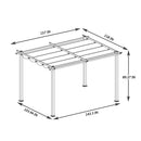 GAOMON Outdoor Patio Retractable Pergola Shady Shelters