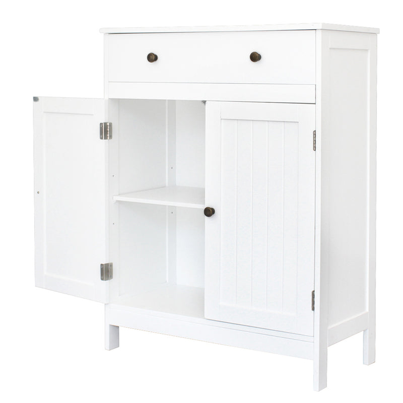 GAOMON Mdf Bathroom Cabinet with 2 Door Drawer Space-Saving Storage Cabinet