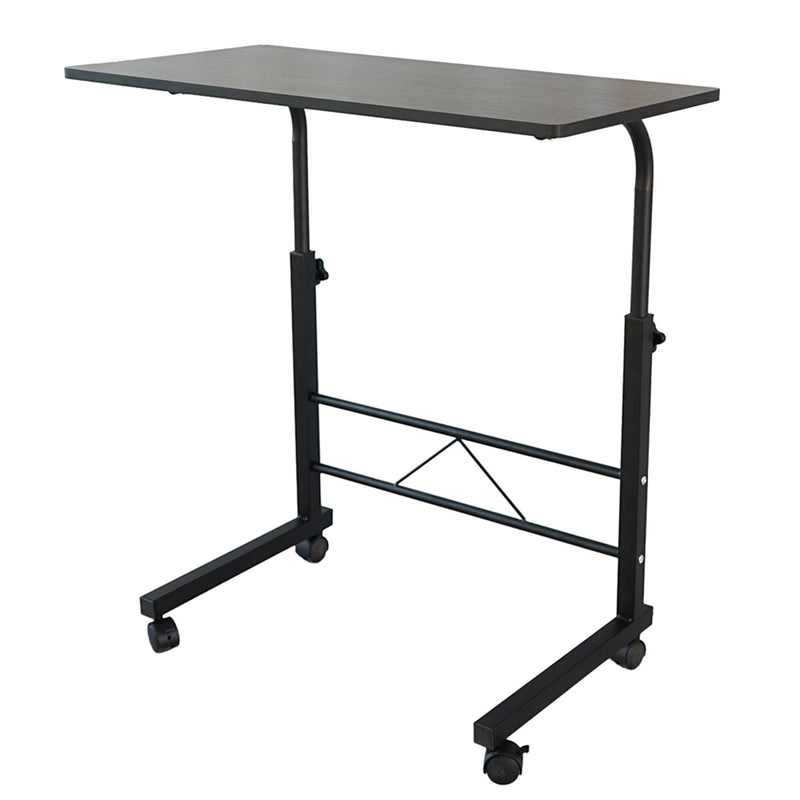 AMYOVE Computer Table Desktop Pipe Rack Standing Desk Adjustable Height Movable Black