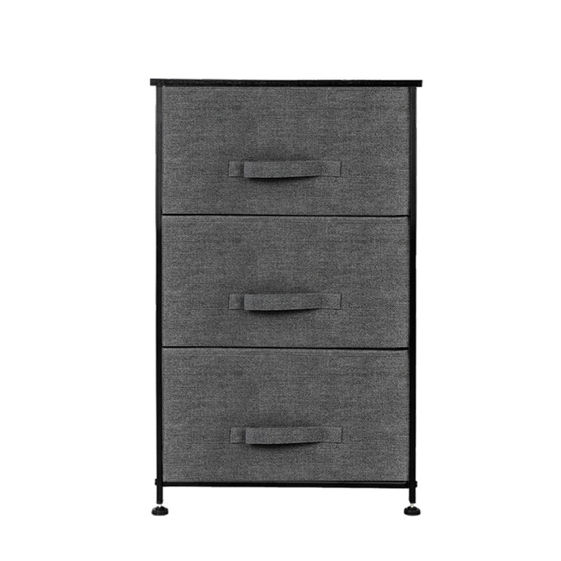 GAOMON 3-layer Home Storage Dresser Bedside Cupboard Small Standing Organizer