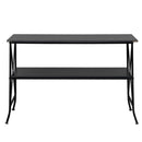 GAOMON 2 Tier Console Table Household Desk Furniture Black