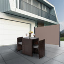 GAOMON Outdoor Side Pull Shed 300x160cm Rectangle Office Partition Coffee