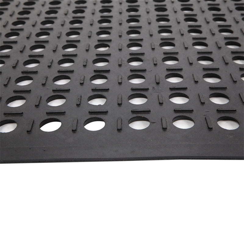 GAOMON Rubber Hexagonal Mat Waterproof Anti-Slip Floor Mat for Bars Kitchen Restaurants 60x90cm