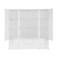 GAOMON 4 Layer 16 Cube Organizer 142*47*142cm Diy Assemble Cabinet White