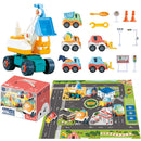 GAOMON City Traffic Road Scene Toy Set Diy Disassembly Assembly Vehicle