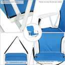 GAOMON Beach Chair Seat Chair for Outdoor Beach 48.5*44*75cm Blue