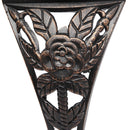 GAOMON 42.5 Inch Outdoor Leisure Couple Bench with Backrest Armrests Outdoor Stool