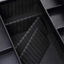 GAOMON Double-open Cosmetic Storage Box Travel Beauty Cosmetic Case Black