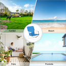 GAOMON Beach Chair Seat Chair for Outdoor Beach 48.5*44*75cm Blue