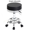 GAOMON Round Bar Stool Height Adjustable Swivel Pub Chair Black