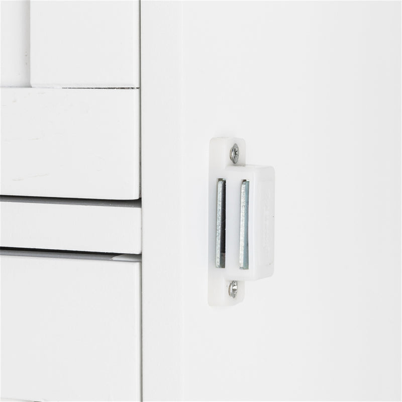 GAOMON Single Door Bathroom Storage Cabinet with 4 Drawers Waterproof Lightweight