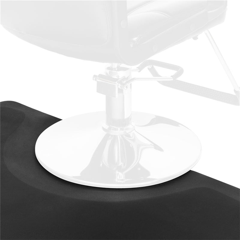 GAOMON 2pcs Salon Anti Fatigue Mat for Barber Stations Floor Mat Non Slip Black