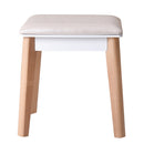 GAOMON Dressing Table Bedroom Solid Wood Simple Dressing Table White