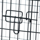 GAOMON 48" Basics Play Area Foldable Metal Pet Wire Fence 8 Pieces with Open Doors Black