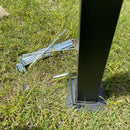 GAOMON 10x10ft Outdoor Tent with 4 Sided Curtains Double Top Waterproof Beige