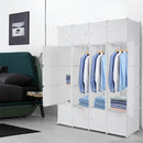 GAOMON 5-layers 20-grids Modular Closet Cabinet Storage  Shelves Cube Organizer White