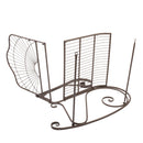 GAOMON Iron Wire Single Rocking Chair with Backrest Simple Classic Lightweight Chair