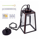 GAOMON 110-240v Chandelier E26 Lantern Pendant Light for Dining Room Kitchen Hallway Black