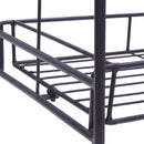 GAOMON 2-tier Standing Plant Stand Round Pattern Plant Rack Black