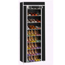 GAOMON Non-woven 9 Tier Shoe Rack Shoe Shelf Storage Closet Organizer Cabinet