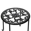 GAOMON 4pcs Round Ironwork Plant Stand Corner Plant Shelf Racks