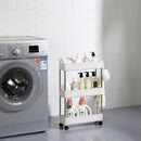 GAOMON 3-layer Storage Cart Ultra Thin Mobile Multi-function Slim White