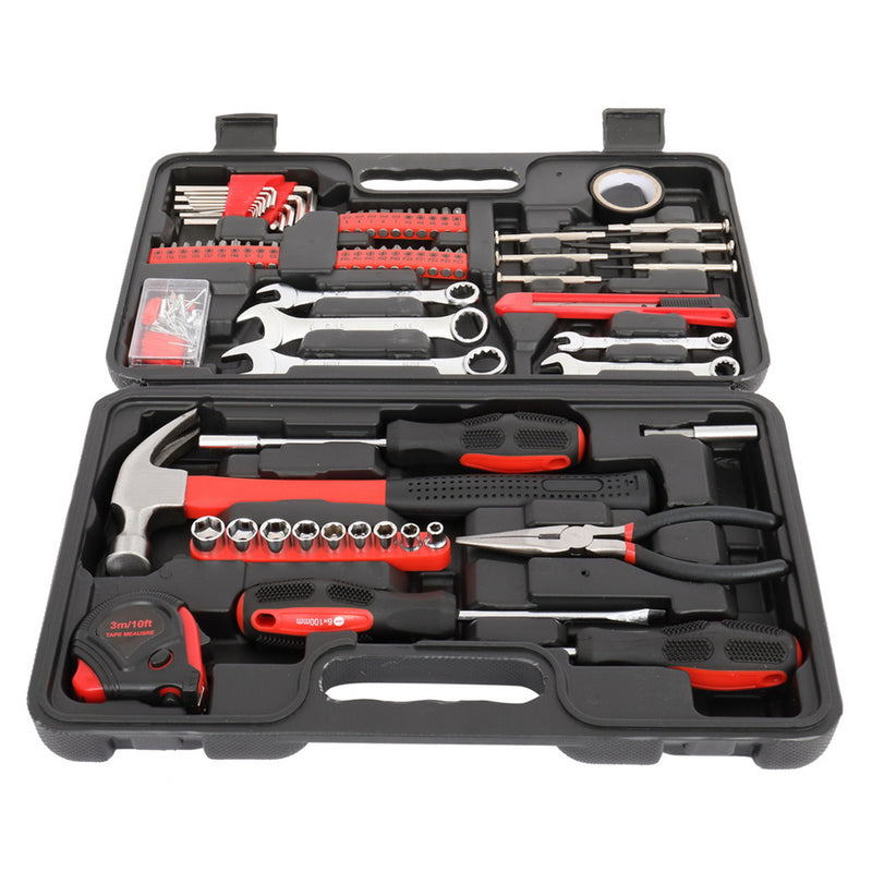 GAOMON 148pcs Household Tool Set Hand Tool Kit Red