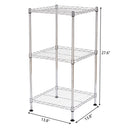 GAOMON 3-Tier Household Metal Storage Racks Adjustable Shelves Organizer
