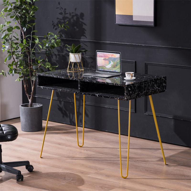 GAOMON Home Office Computer Desk with Open Compartments Study Writing Table
