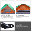 GAOMON Double-door Double-layer Folding Tent for Out Camping Beach Shelter