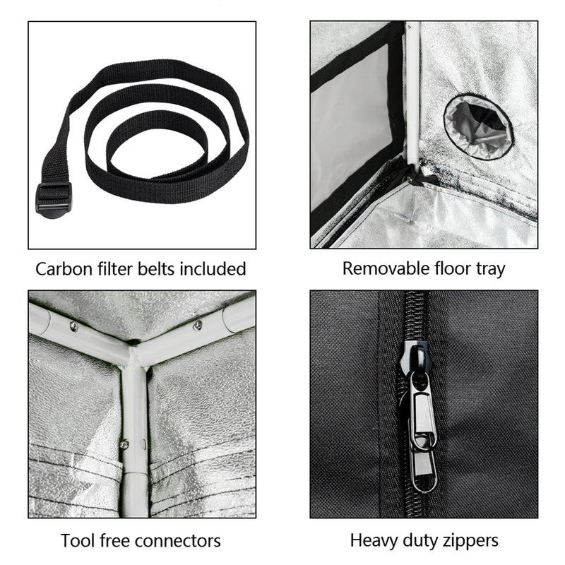 GAOMON 60x60x120cm Hydroponic Plant Growing Tent with Window Oxford Cloth Tent