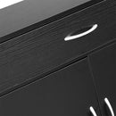 GAOMON Mdf Bathroom Cabinet with Double Doors Five Drawers Lightweight Waterproof Storage Cabinet