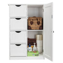 GAOMON Single Door Bathroom Storage Cabinet with 4 Drawers Waterproof Lightweight